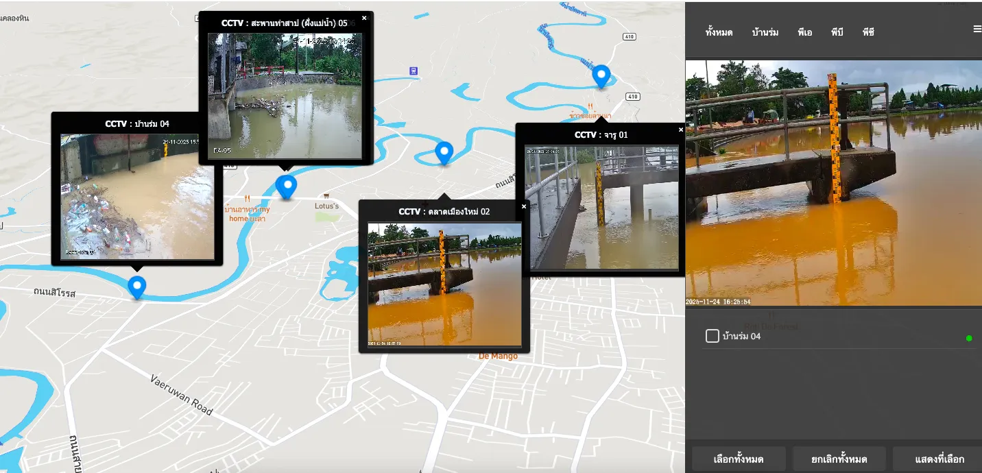 ระบบบริหารจัดการอุทกภัยแบบครบวงจร เทศบาลนครยะลา